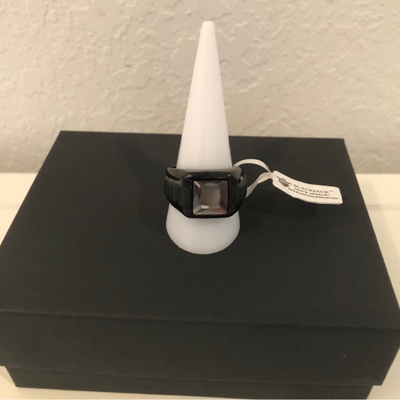 New Men’s Ring By BLACKJACK WITH TAG - Picture 1 of 2